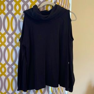 Apt 9 open shoulder cowl neck black sweater